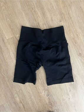 Women's High-Rise Black Bike Shorts